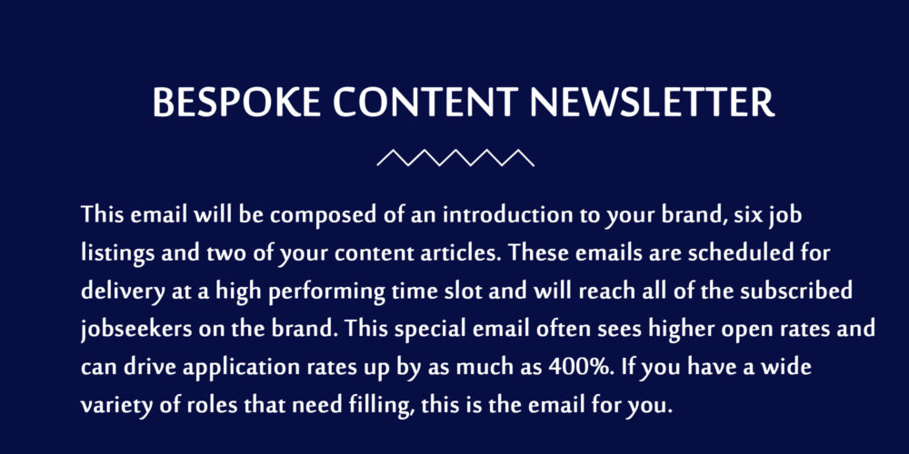 Bespoke content newsletter copy
